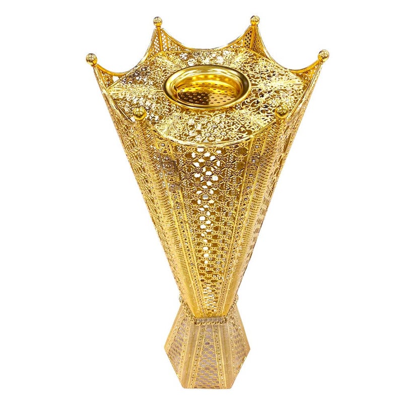 مبخرة عود كبيرة للمساحات الواسعة بتصميم أنيق وجسم معدني